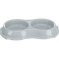 Load image into Gallery viewer, Trixie Double bowl, light-weight version, 2 × 0.2 l/ø 11 cm/26 × 4 × 14 cm
