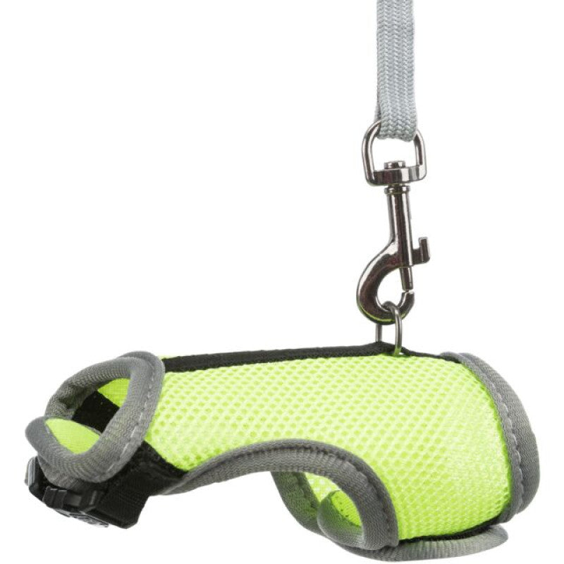 Krūšu siksna žurkām - Trixie Soft harness with leash, rats, 12–18 cm, 1.20 m