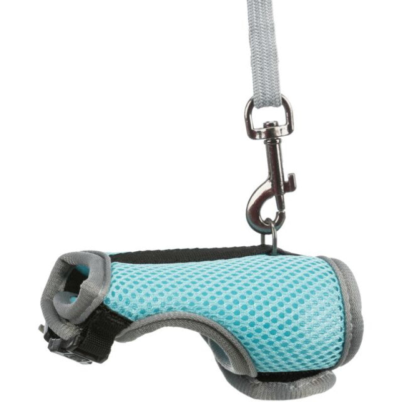 Trixie mjuk sele med koppel, råttor, 12–18 cm, 1.20 m