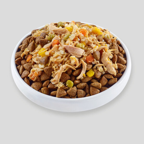 Applaws Taste Toppers in Hühnerbrustbrühe mit Kürbis, Karotten und Erbsen, 100 % natürliches Ergänzungs-Trockenfutter für Hunde, 156 g