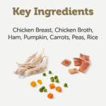 Applaws Taste Toppers Chicken Breast, Ham, Pumpkin, Carrots & Peas in Broth, 156 g