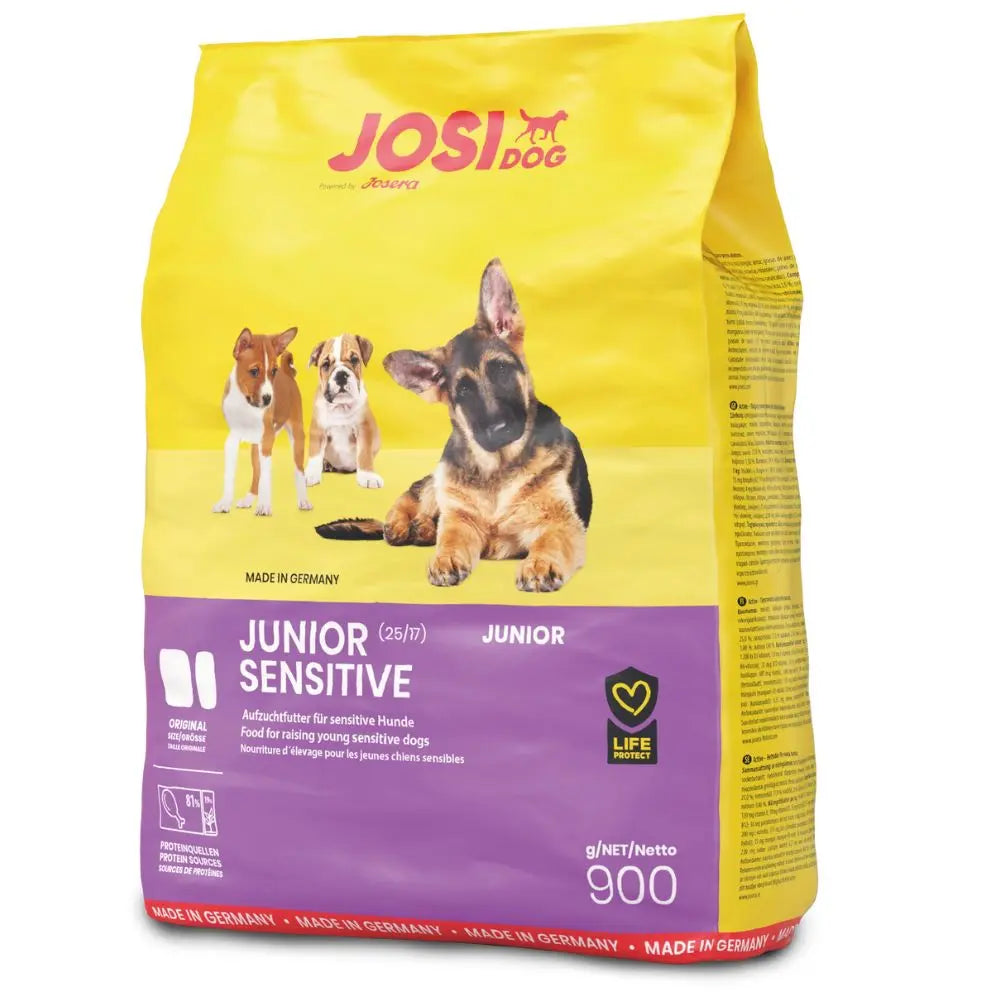 Josera P JosiDog Junior Sensitive Sausā barība suņiem, 900g
