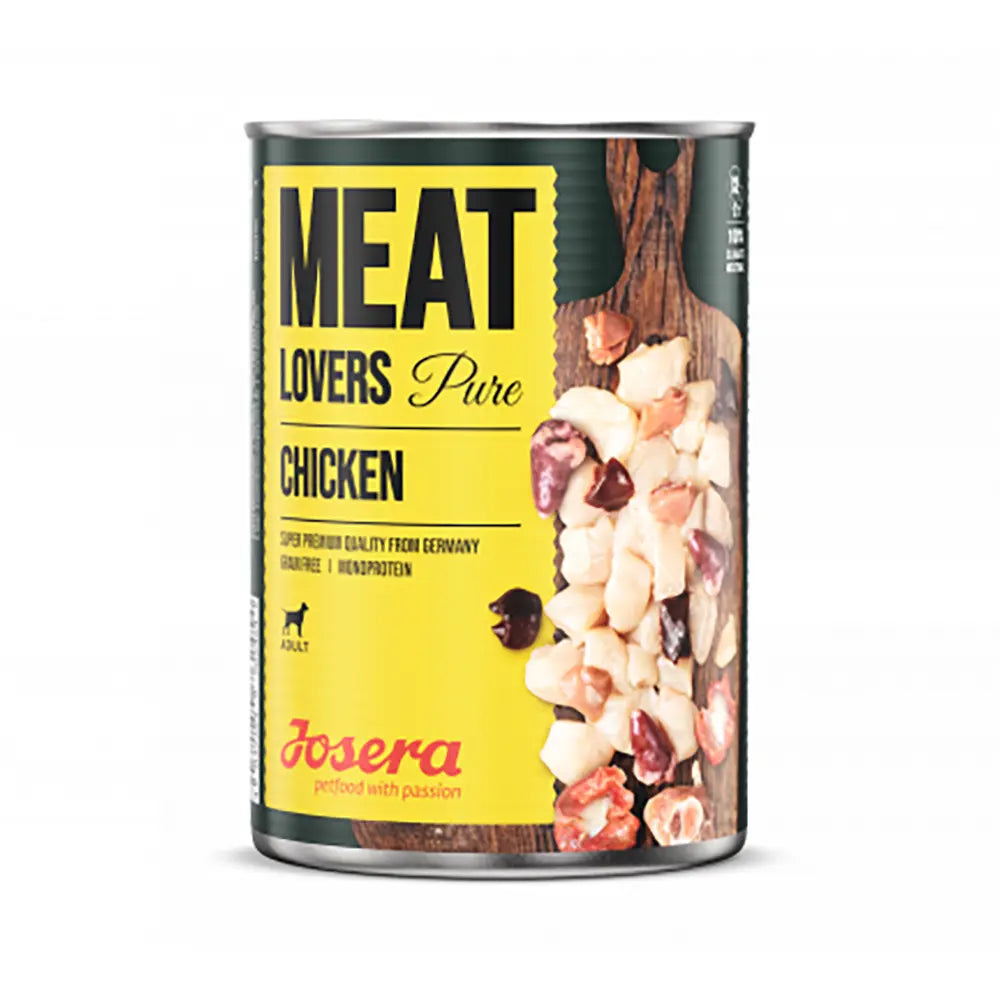 Josera Meat Lovers Junior Pure Chicken Mitrā barība suņiem ar vistu, 800g