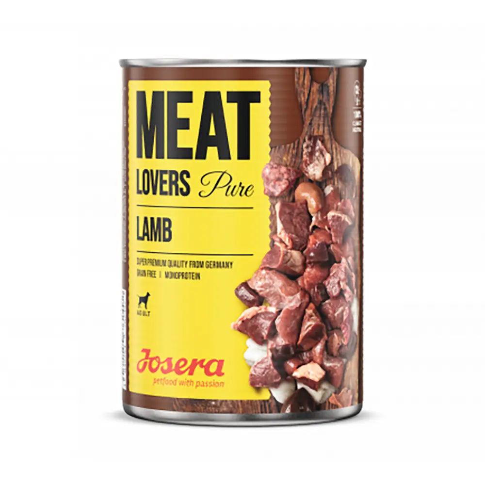 Josera Meat Lovers Junior Pure Lamb Mitrā barība suņiem ar jēru, 800g