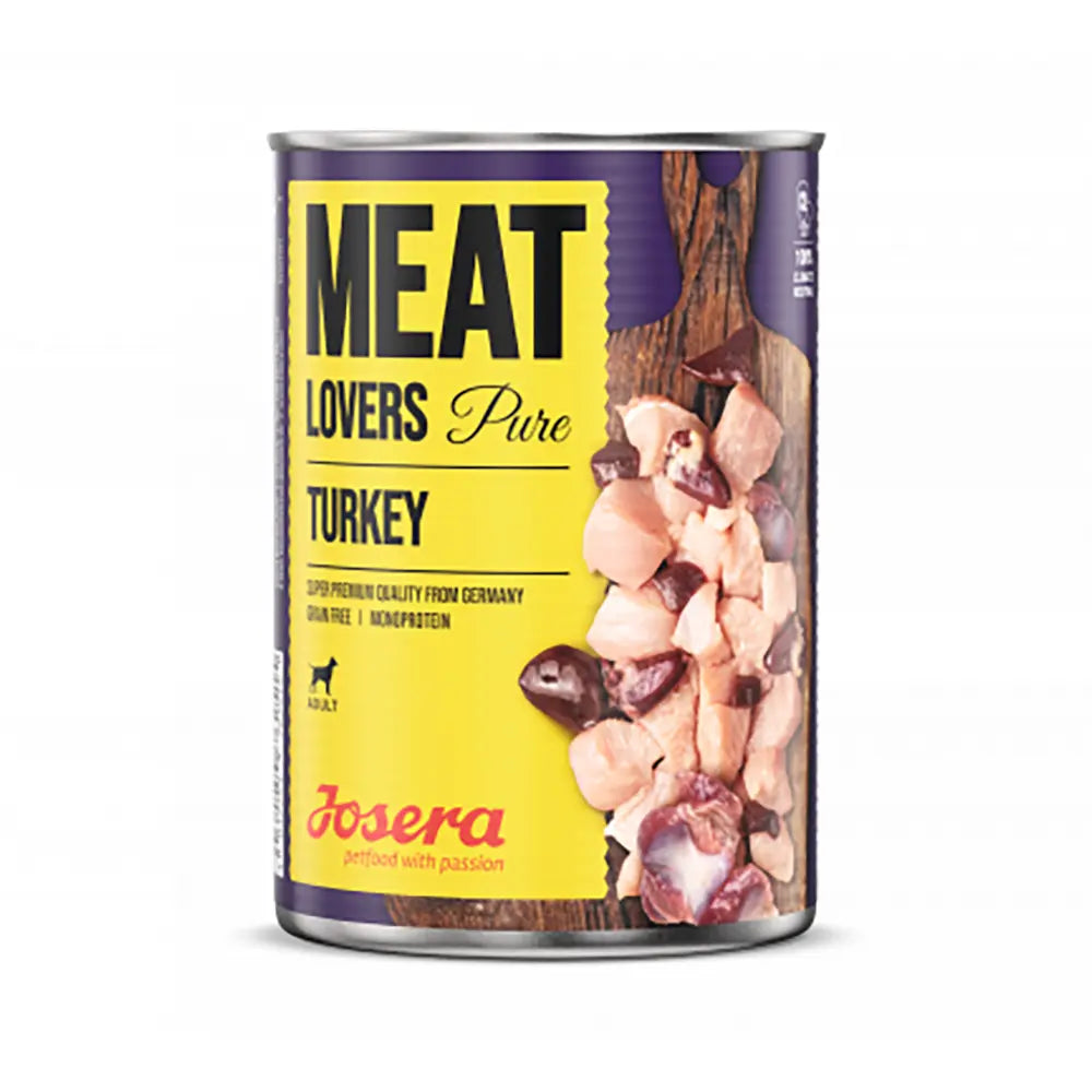 Josera Meat Lovers Junior Pure Turkey Mitrā barība suņiem ar tītaru, 800g