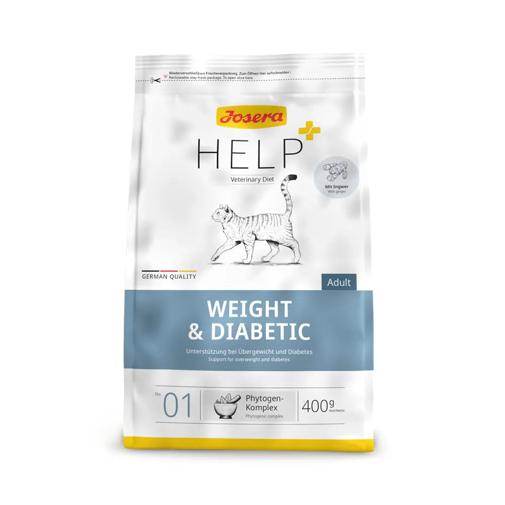 Josera Help Weight&Diabetic Sausā barība kaķiem, 400g
