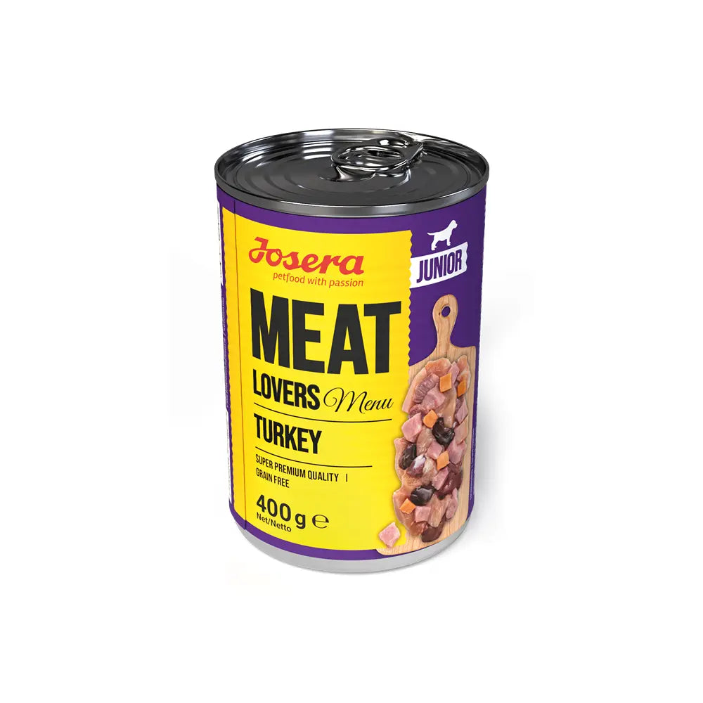 Josera Meat Lovers Junior Menu Turkey Wet Dog Food, 400 g