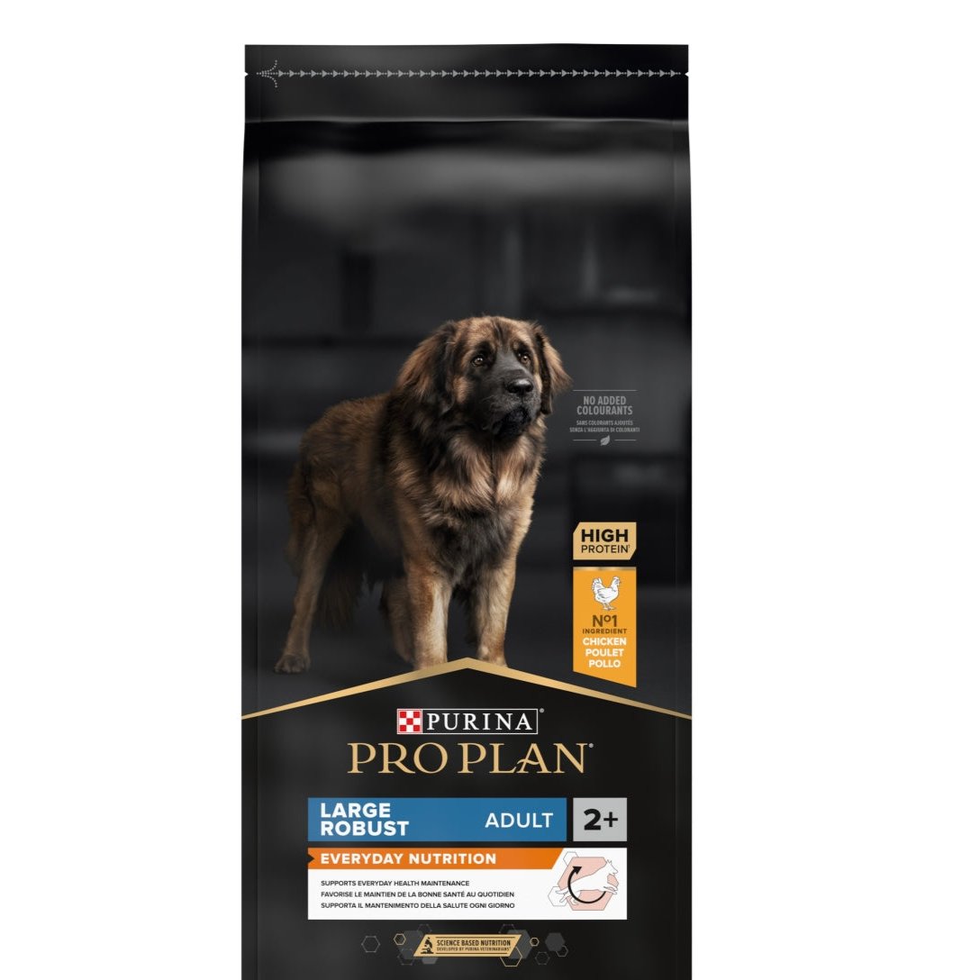 Purina PRO PLAN® Large Robust Everyday Nutrition Sausā barība liela izmēra suņiem ar vistu, 14kg