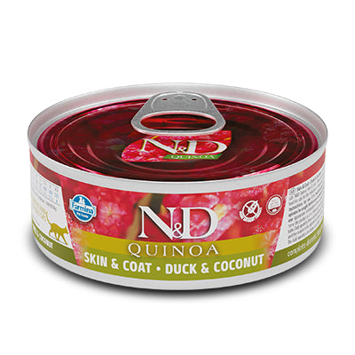 Farmina N&D Cat Quinoa Duck Coconut Skin & Coat, Wet Cat Food, 80g