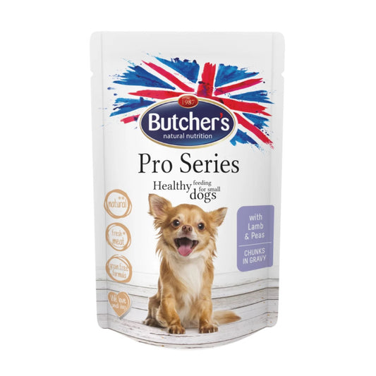 Butchers Wet Dog Food Pro Series with Lamb and Peas Chunks in Gravy, 100 g