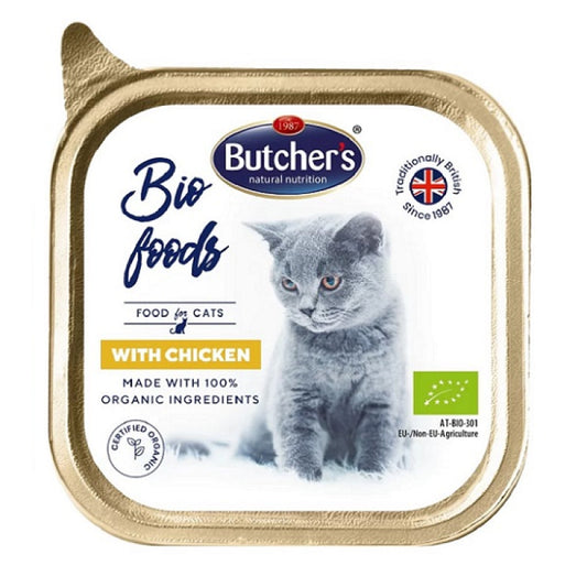Butchers mitrā barība kaķiem BIO ar vistu, 85 g