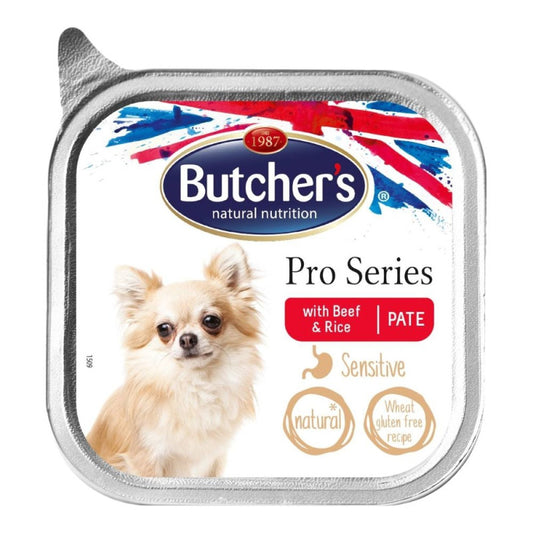 Butchers Wet Dog Food Pro Series Sensitive Dog with Beef, 100 g