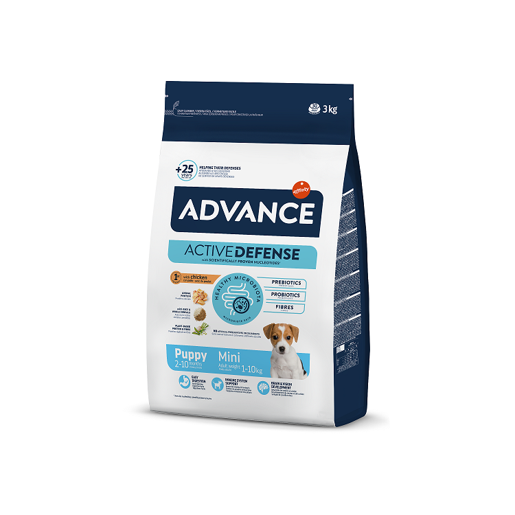 Advance Puppy Mini Dry Dog Food With Chicken, 3kg