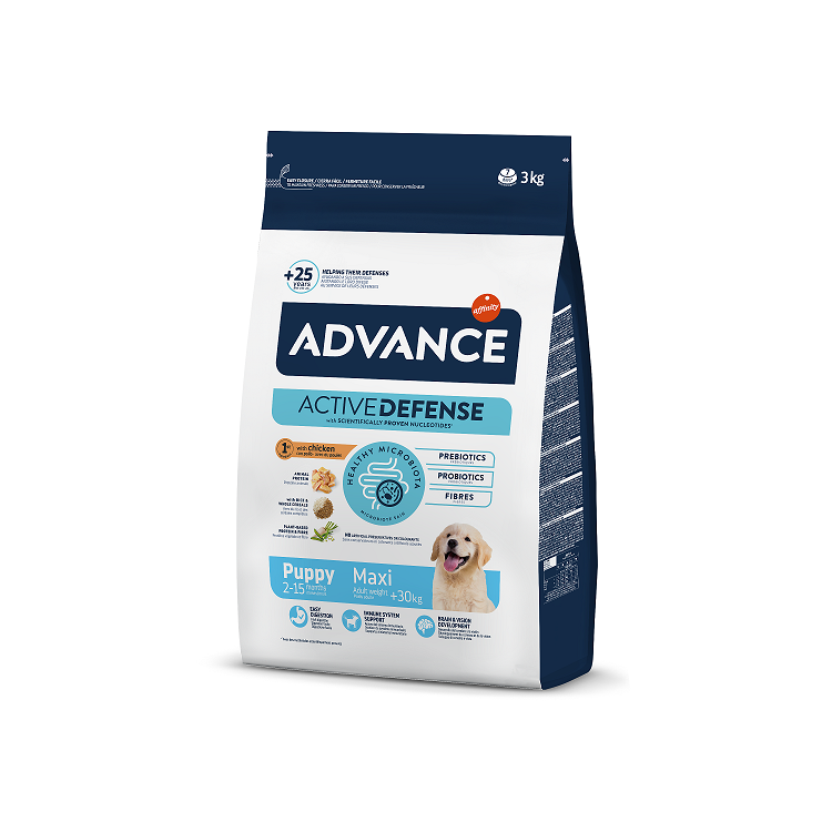 Advance Dog Maxi Puppy Dry Dog Food With Chicken, 3kg
