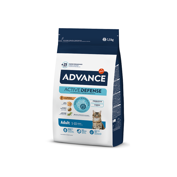 Advance Cat Adult Dry Cat Food With Chicken and Rice, 1.5kg