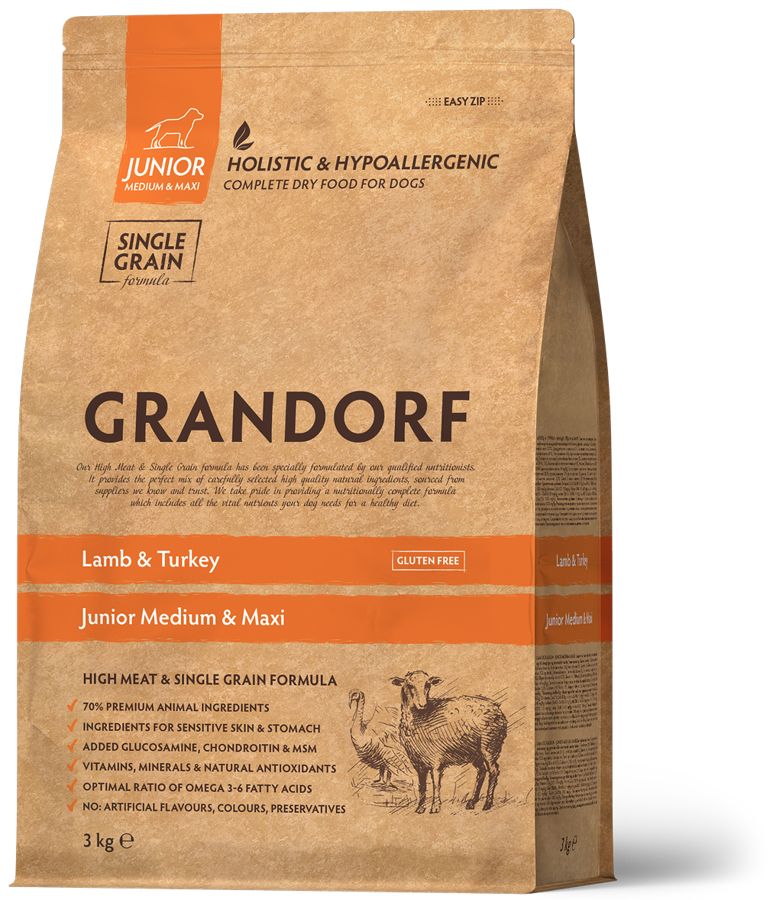 Ontario Dog Senior Mini nourriture sèche pour chiens avec agneau et riz, 2,25 kg
