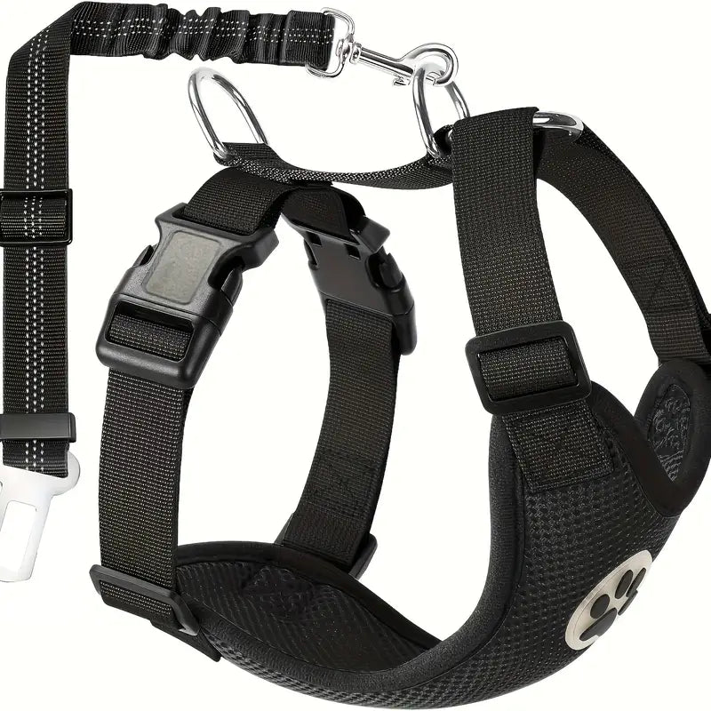 Dog Car Harness Seat Belt Set Pet Harnesses, XS