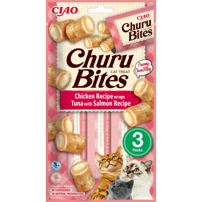 Churu Bites Cat Tuna/Salmon 10Gx3 N12 Taste Toppers