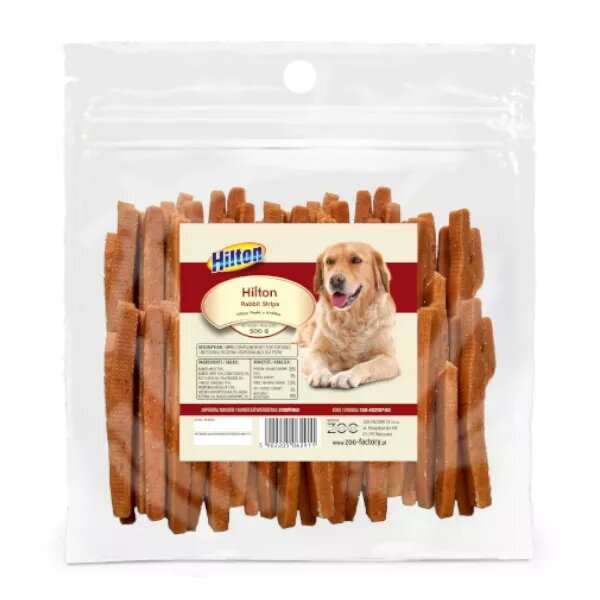 Hilton truša strēmeles, kārumi suņiem, 500g