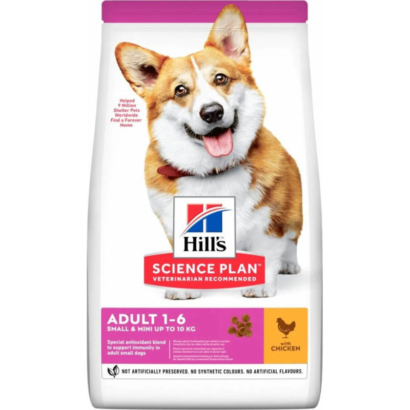 HILL'S SCIENCE PLAN Croquettes pour chiens adultes petits et mini au poulet, 6 kg