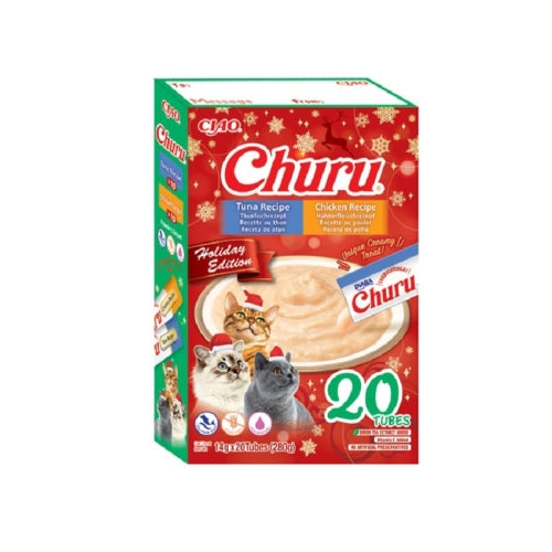 Inaba Churu Tuna & Chicken Recipe Holiday Edition Cat Treats, 280g