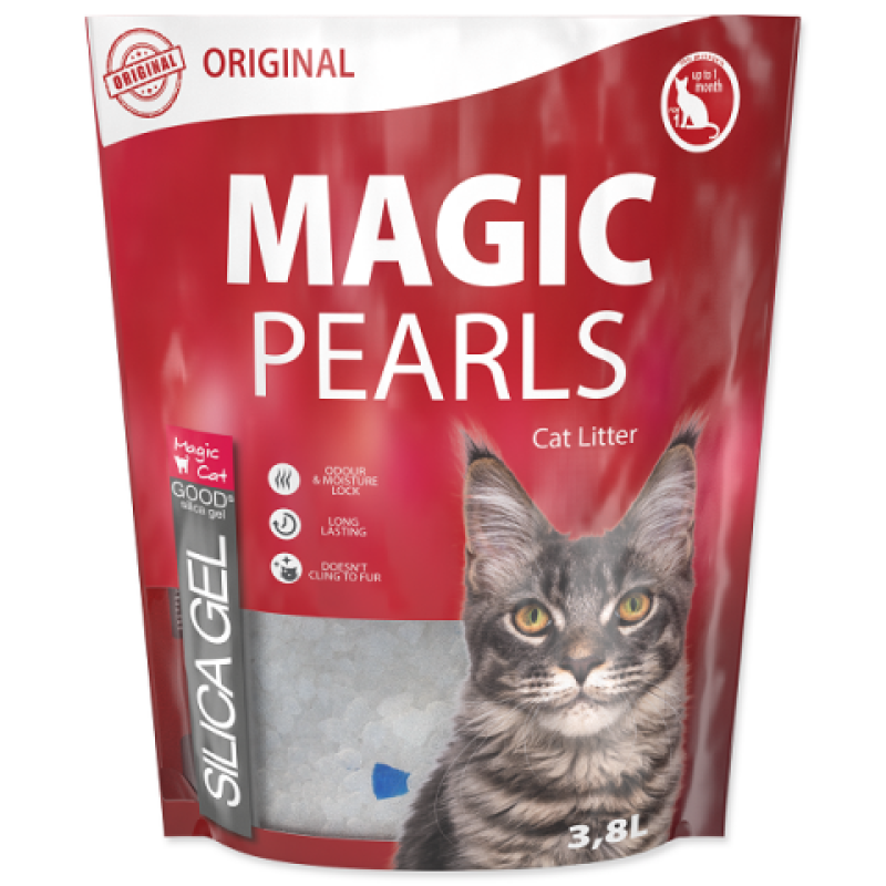 Magic Pearl Original Cat Silica Litter, 3,8l