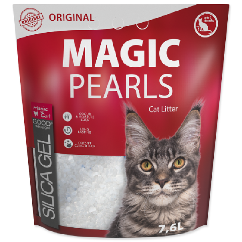 Magic Pearl Original Cat Silica Litter, 7,6l