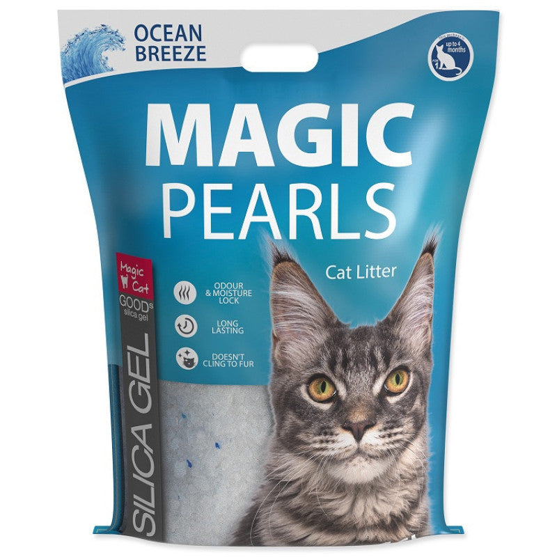 Magic Pearl Ocean Breeze Cat Silica Litter, 16 l