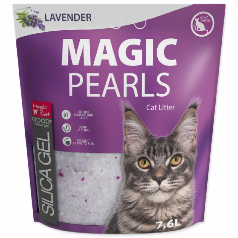 Magic Pearl Lavender Cat Silica Litter, 7,6 l