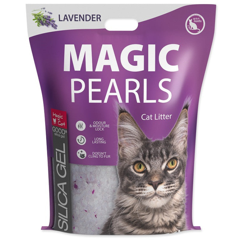 Magic Pearl Lavender Cat Silica Litter, 16 l