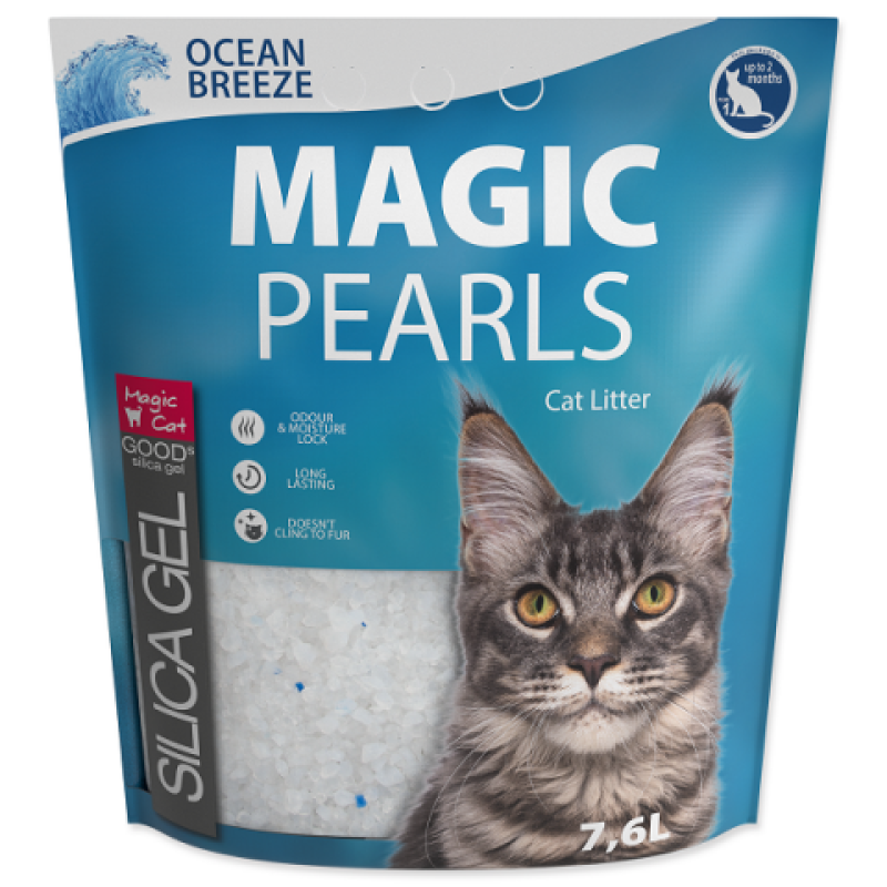 Magic Pearl Ocean Breeze Cat Silica Litter, 7,6 l