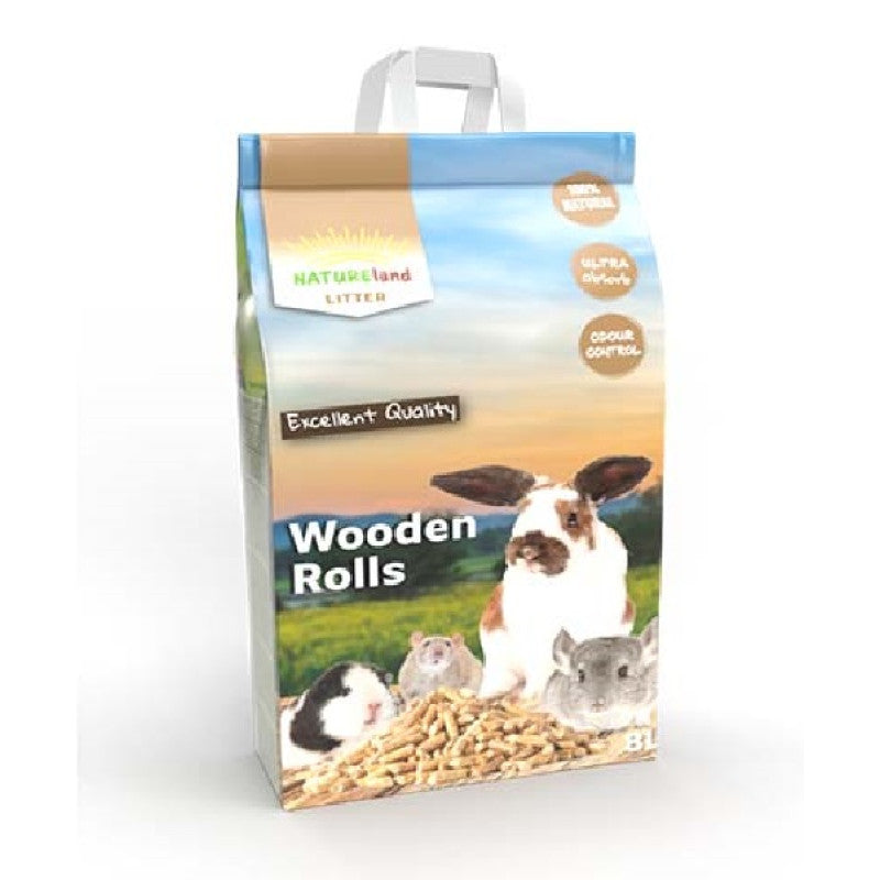 Kockolit ML Wooden Rolls 8L Litter for Rodents