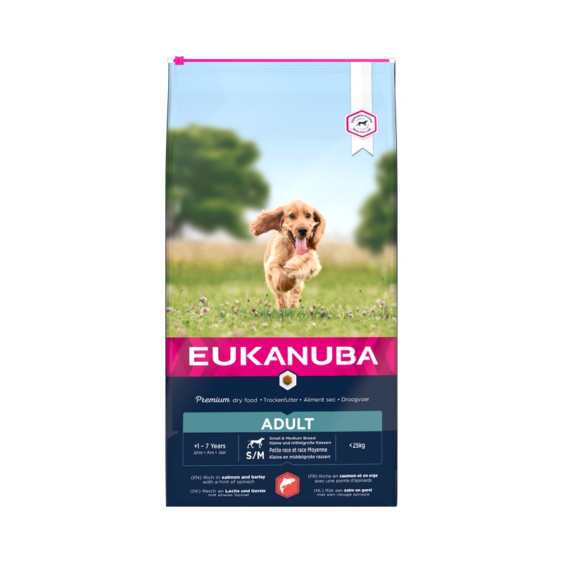 Eukanuba Vuxen Små och Medelstora Lax, 2.5 kg