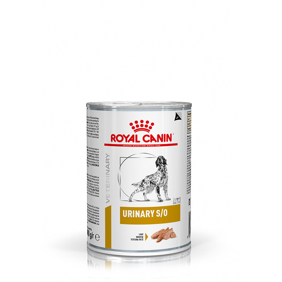 ROYAL CANIN® Veterinary Diet Urinary S/O Alimento húmedo para perros adultos, 410 g