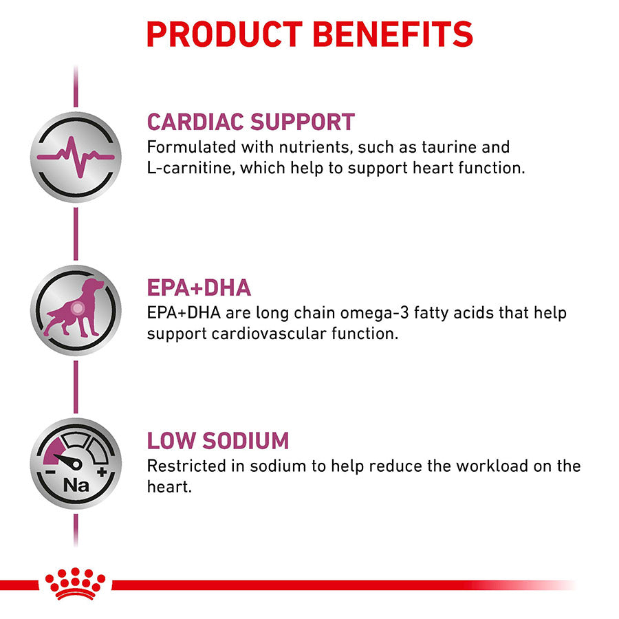 ROYAL CANIN® Veterinary Diet Cardiac Mitrā barība suņiem sirds slimību gadījumā, 410g