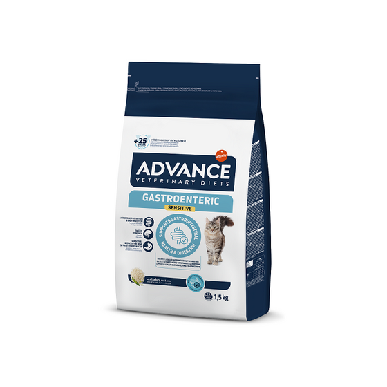 Advance Gastroenteric Sensitive Dry Cat Food - Turkey, 1.5kg