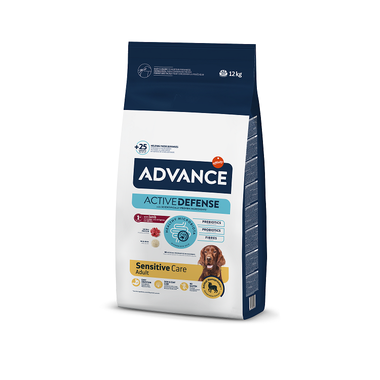 Advance Sensitive Dry Dog Food With Lamb, 12kg