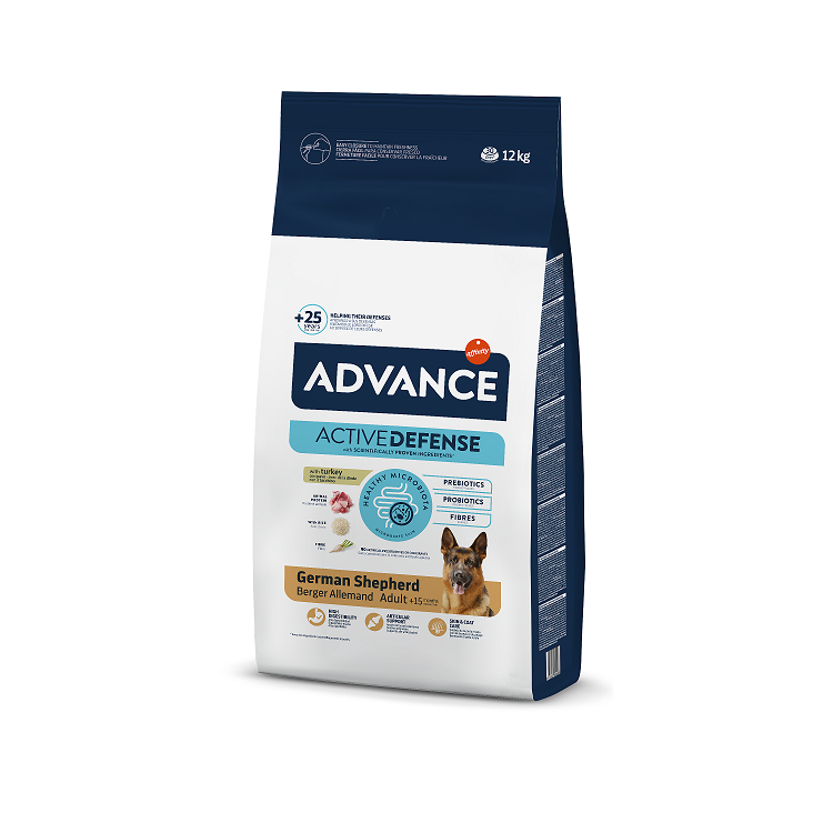 Advance German Shepherd Dry Dog Food Turkey and Rice, 12kg