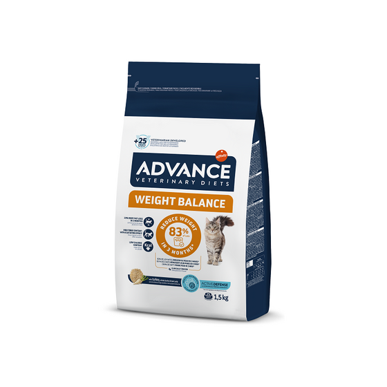 Advance Vet Cat Weight Balance Sausā kaķu barība ķermeņa svara samazināšanai, 1.5kg