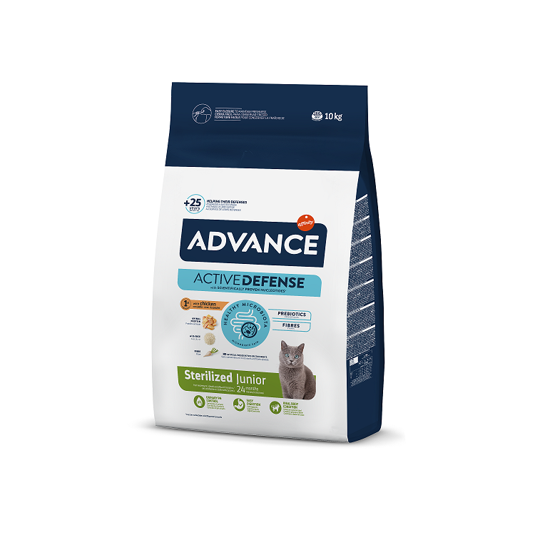 Advance Young Sterilised Dry Cat Food With Chicken and Rice, 10kg