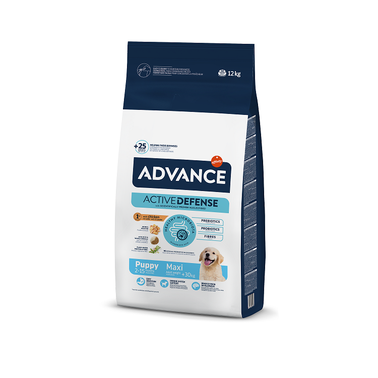 Advance Dog Maxi Puppy Dry Dog Food With Chicken, 12kg