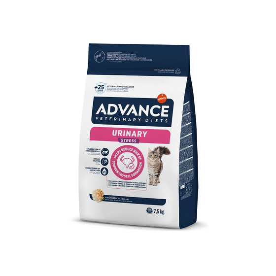 Advance Vet Cat Urinary Stress Dry Cat Food, 7.5kg