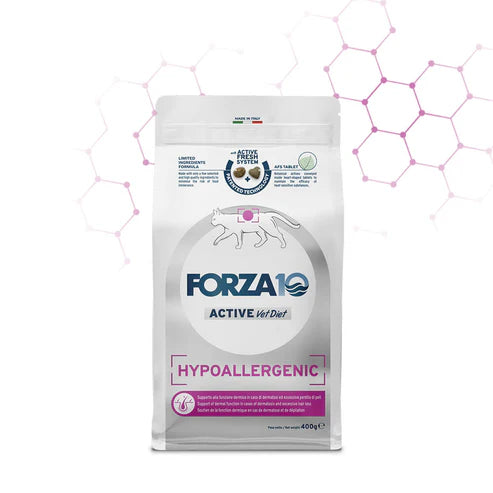 Forza10 Cat VetDiet Hypoallergenic Active Dry Cat Food with Fish, 400g