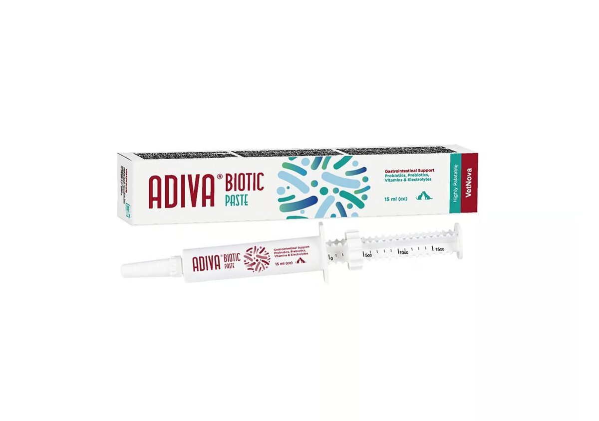 VetNova ADIVA® Pasta Probiótica y Prebiótica para Perros y Gatos, 15ml