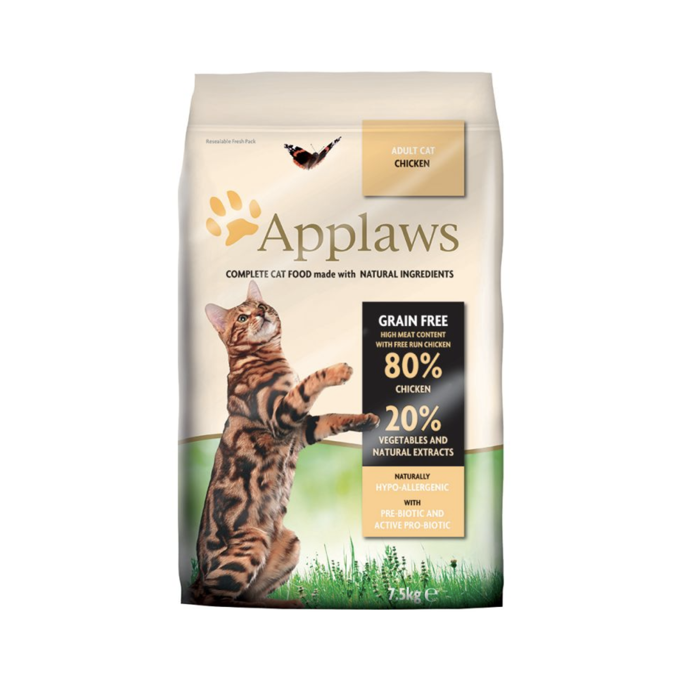 Applaws Adult Cat Dry Food with Chicken, 7.5 kg