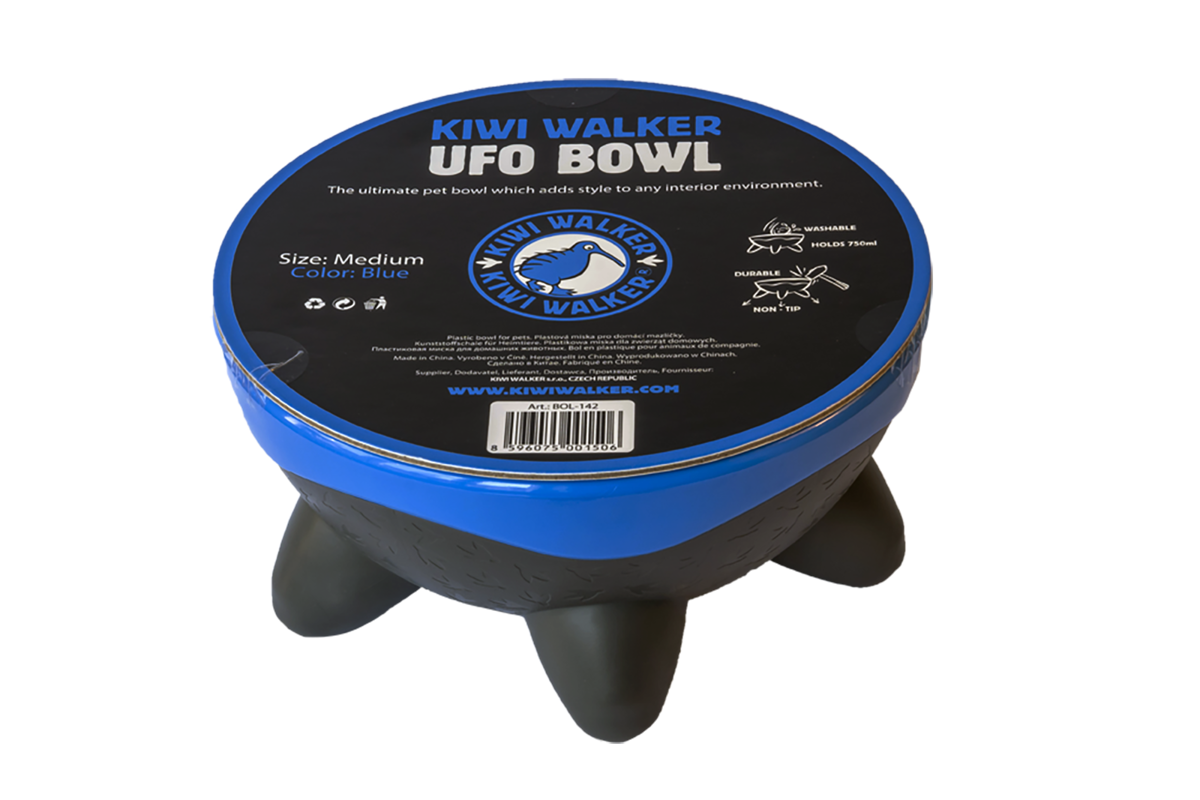 KIWI WALKER UFO Skål Plastskål för Katter