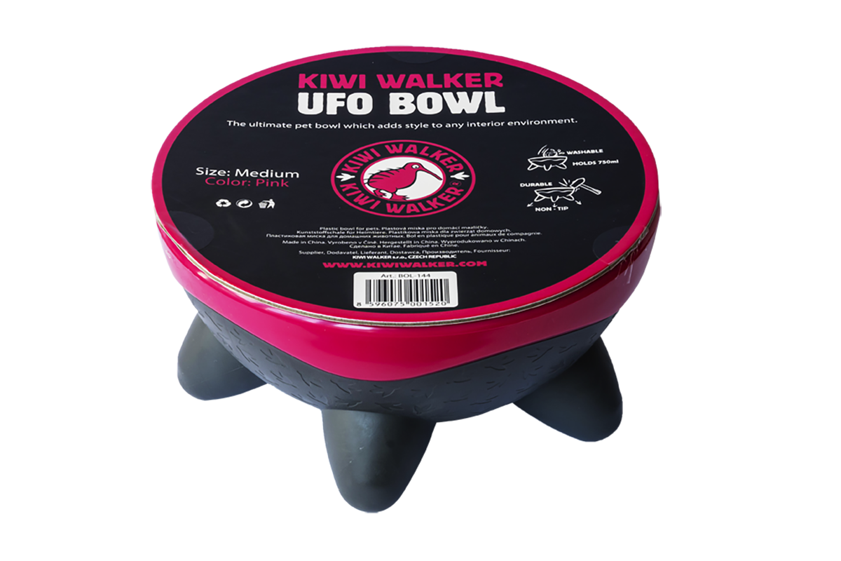 KIWI WALKER UFO Skål Plastskål för Katter