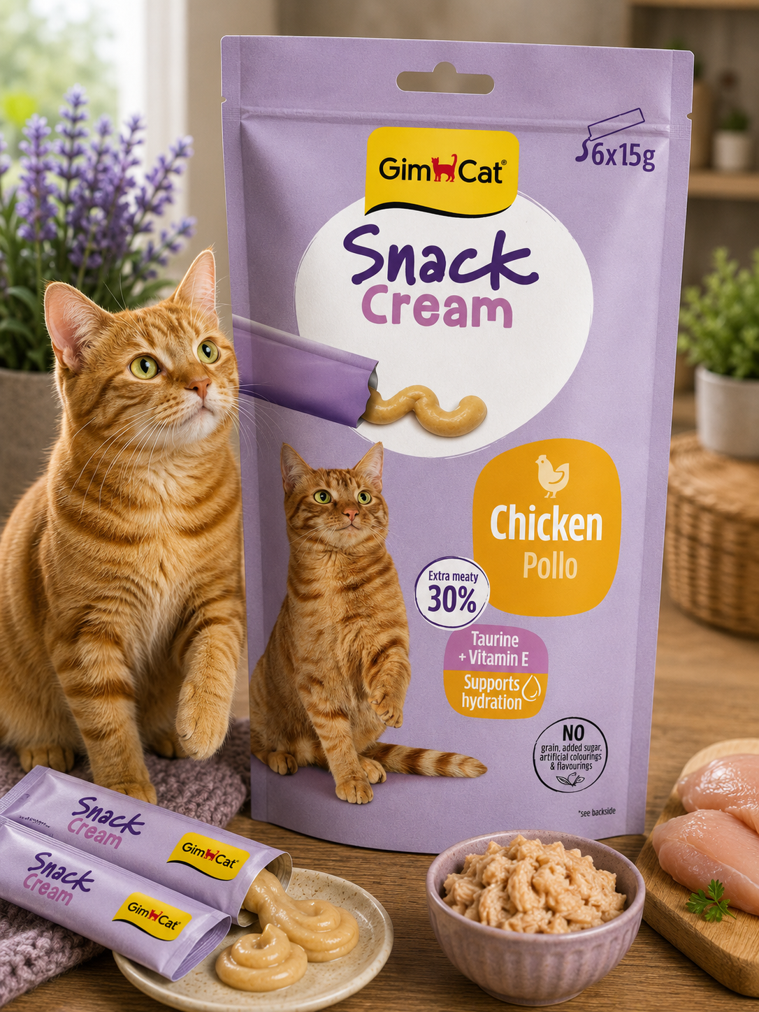 Gimborn Snack Cream with Chicken, 6x15g