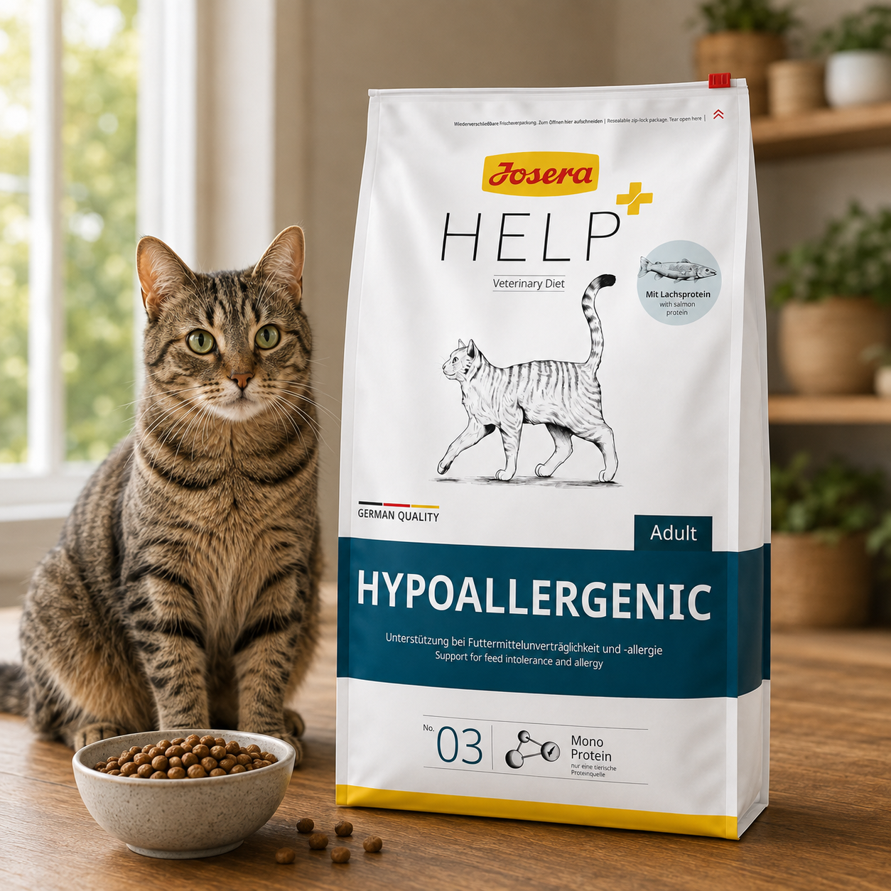 Josera Help Hypoallergenic Sausā barība kaķiem, 2kg