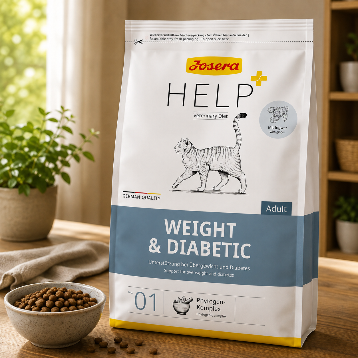 Josera Help Weight&Diabetic Dry Cat Food, 400g